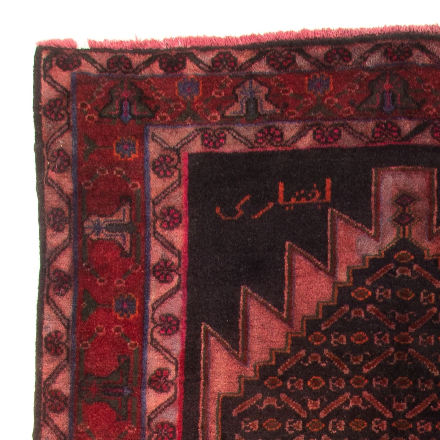 Alfombra persa - Nómada - 300 x 155 cm - rojo oscuro