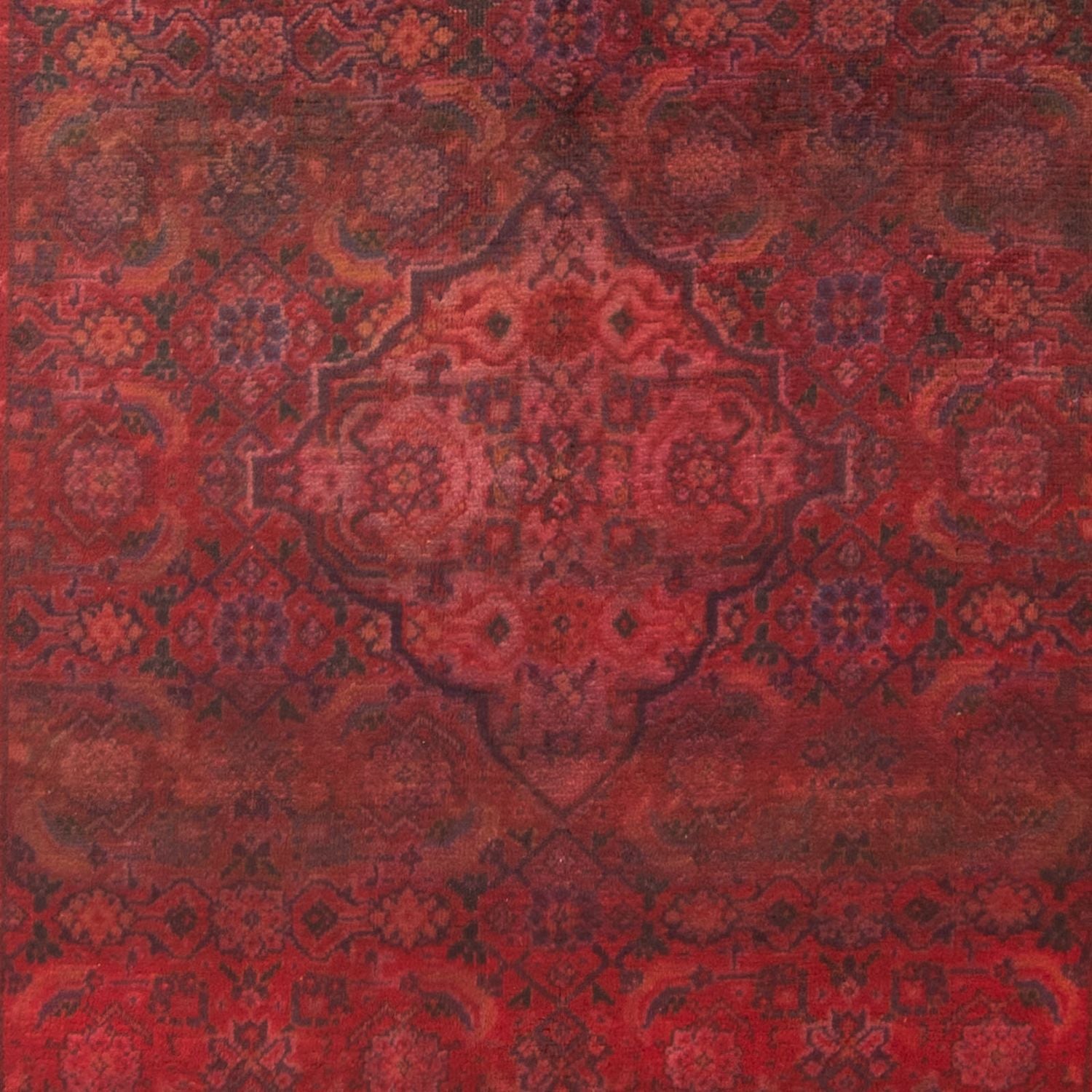 Alfombra de pasillo Alfombra persa - Nómada - 323 x 115 cm - rojo oscuro
