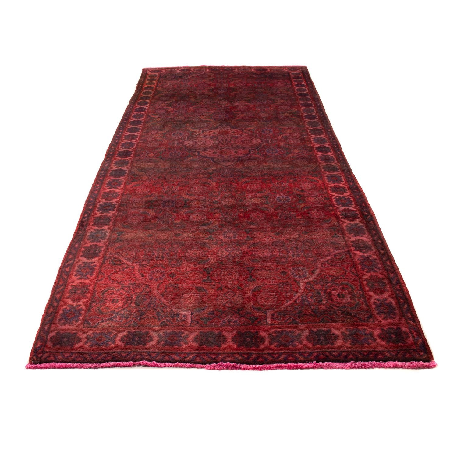 Alfombra de pasillo Alfombra persa - Nómada - 323 x 115 cm - rojo oscuro