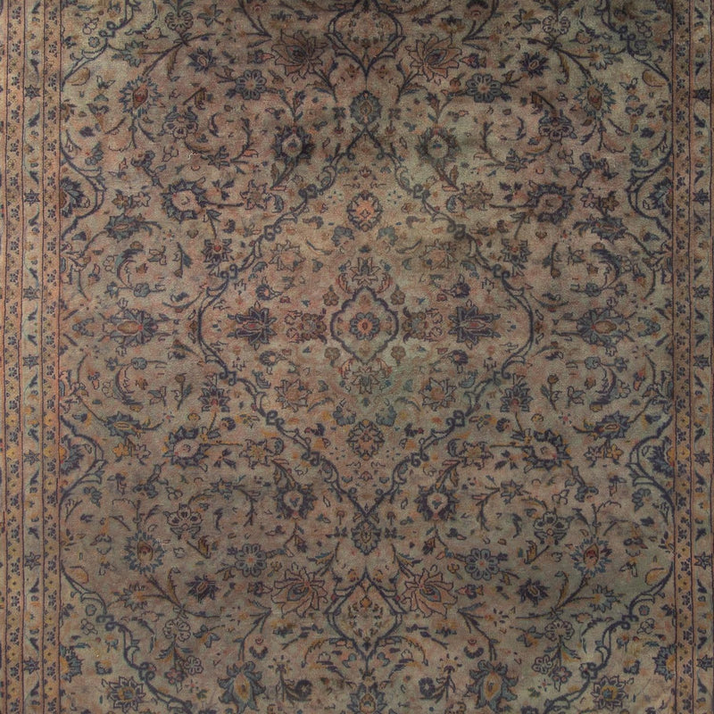 Alfombra persa - Keshan - 350 x 250 cm - marrón oscuro
