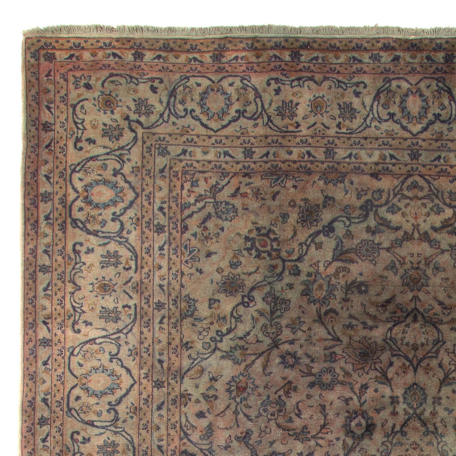 Alfombra persa - Keshan - 350 x 250 cm - marrón oscuro