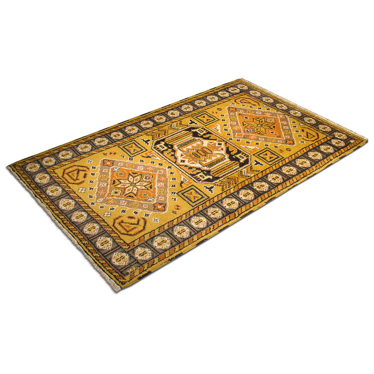 Alfombra oriental - 154 x 95 cm - oro