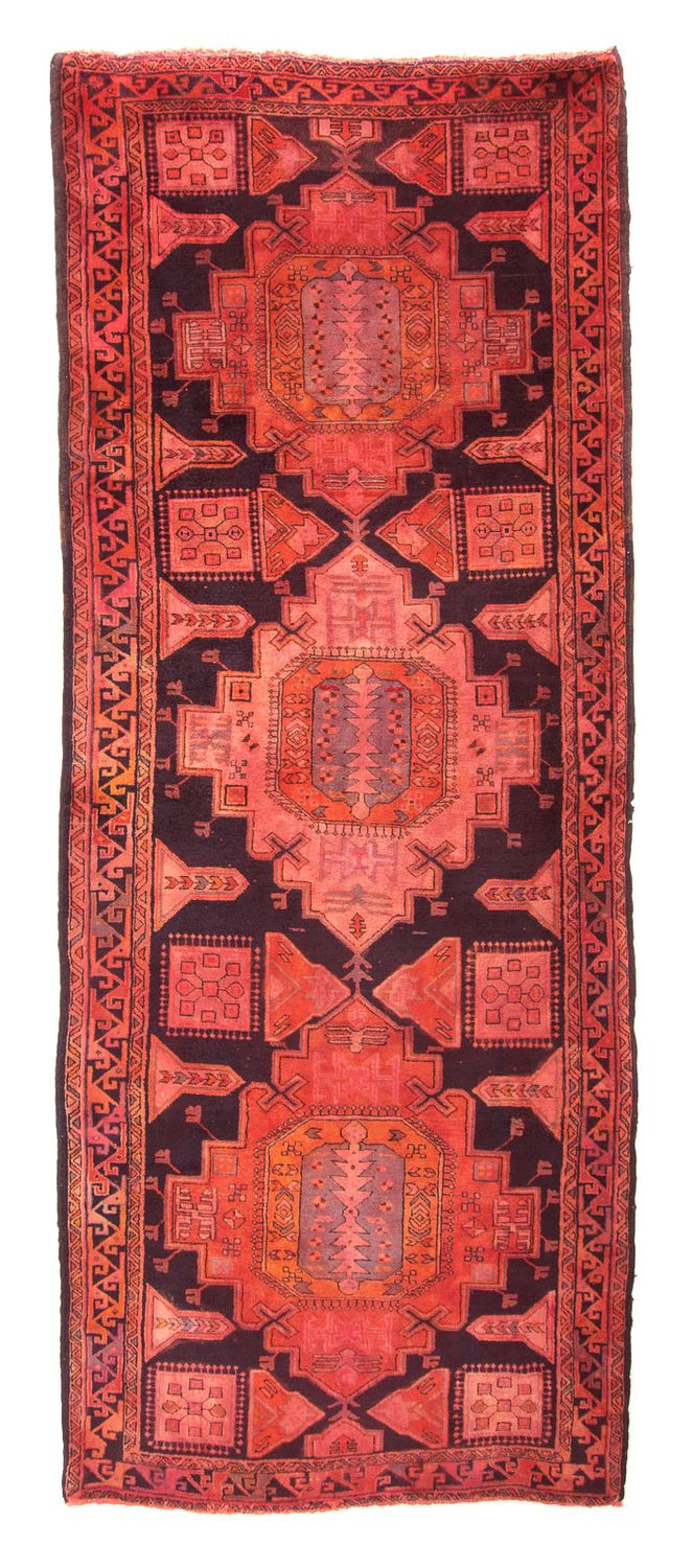 Alfombra de pasillo Alfombra persa - Nómada - 345 x 125 cm - rojo claro