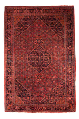 Alfombra persa - Bidjar - 327 x 220 cm - rojo oscuro