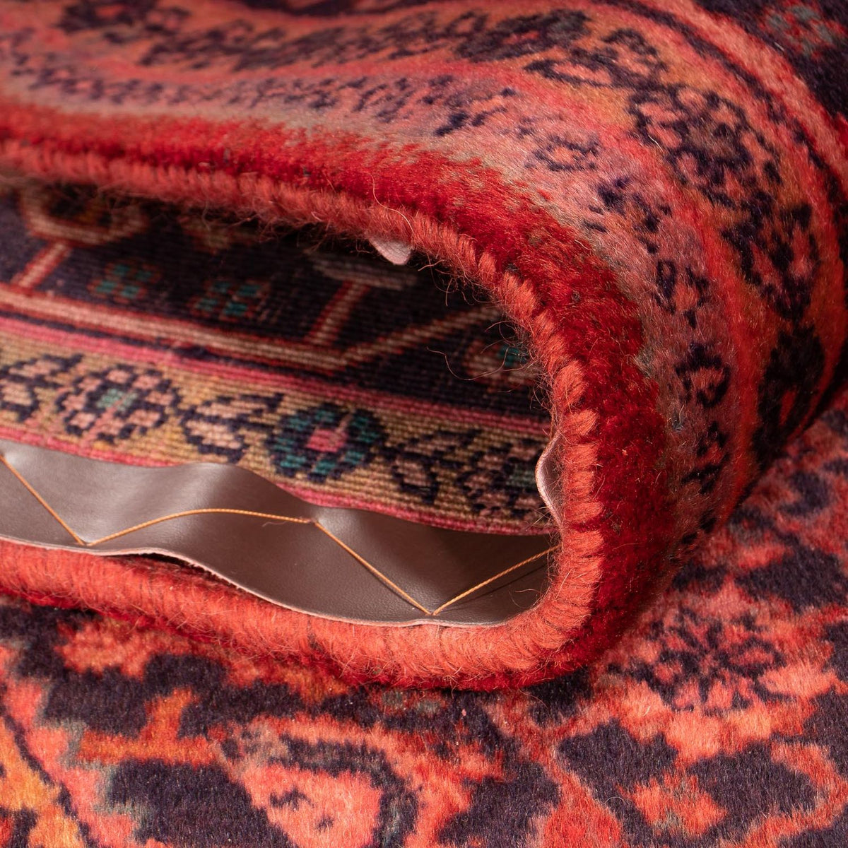 Alfombra persa - Bidjar - 327 x 220 cm - rojo oscuro