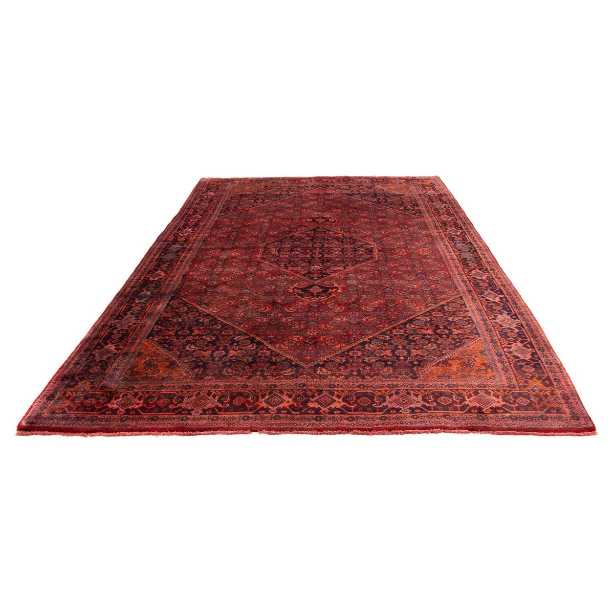 Alfombra persa - Bidjar - 327 x 220 cm - rojo oscuro