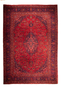 Alfombra persa - Keshan - 425 x 300 cm - rojo