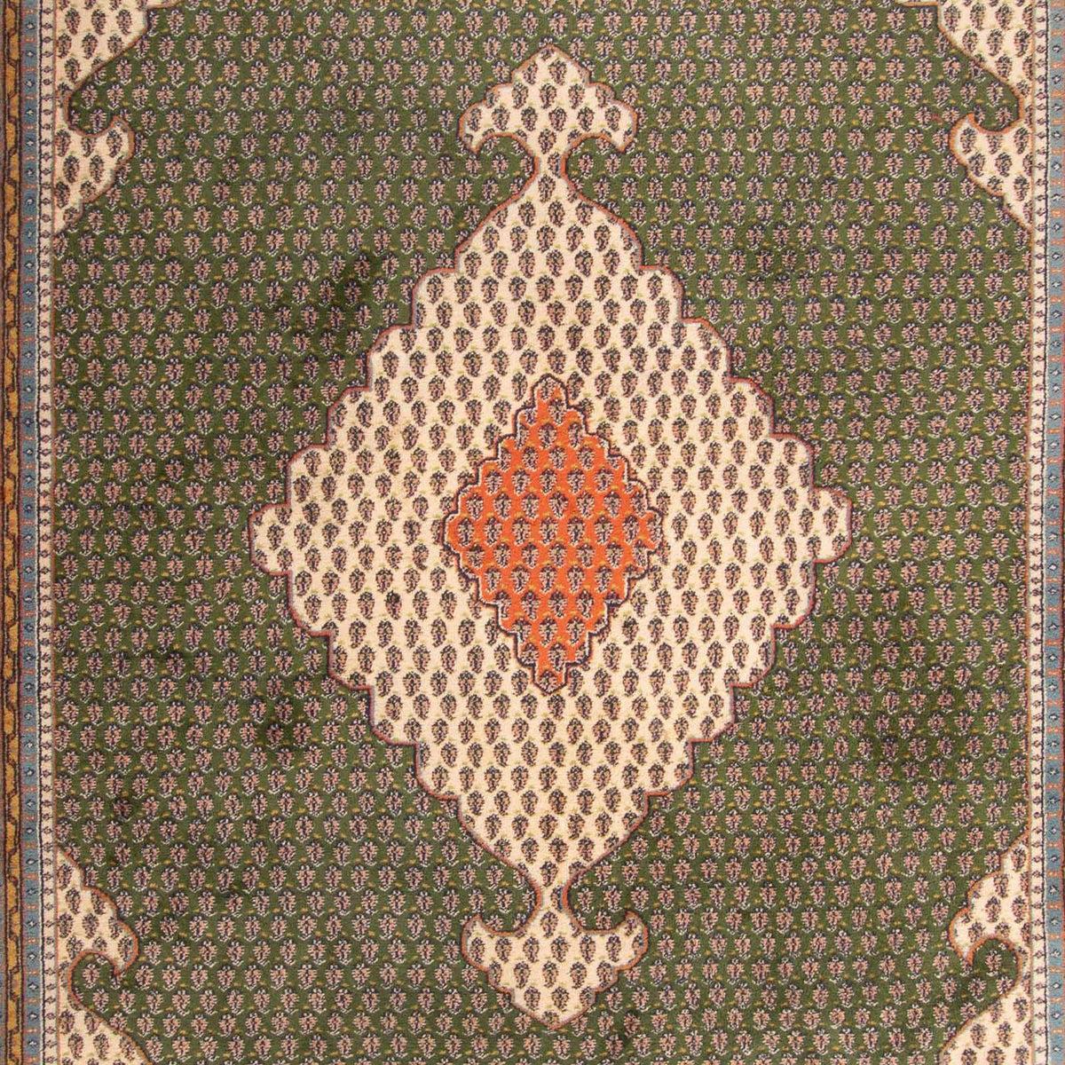 Alfombra oriental - Mir - Indus - 348 x 240 cm - verde