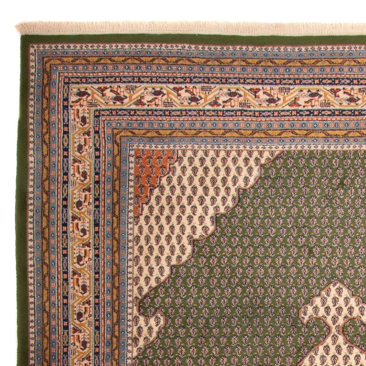 Alfombra oriental - Mir - Indus - 348 x 240 cm - verde