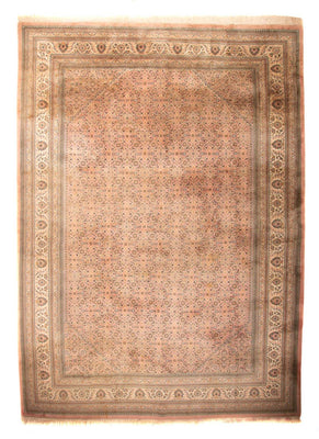 Alfombra oriental - Indus - 412 x 298 cm - marrón claro