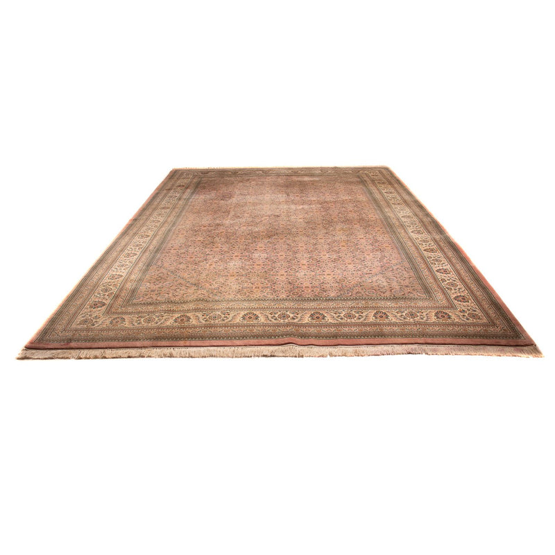 Alfombra oriental - Indus - 412 x 298 cm - marrón claro