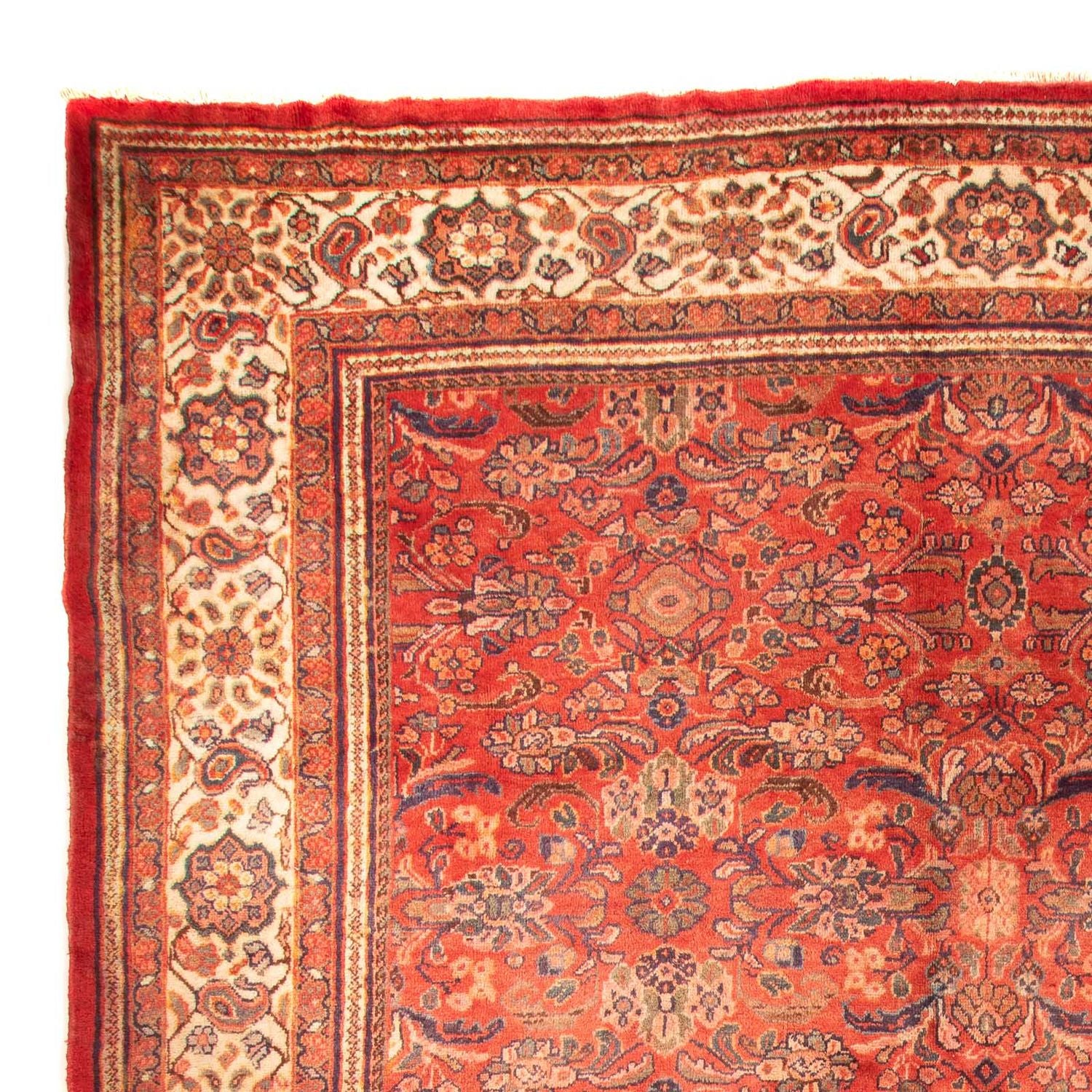 Alfombra persa - Nómada - 433 x 320 cm - rojo oscuro