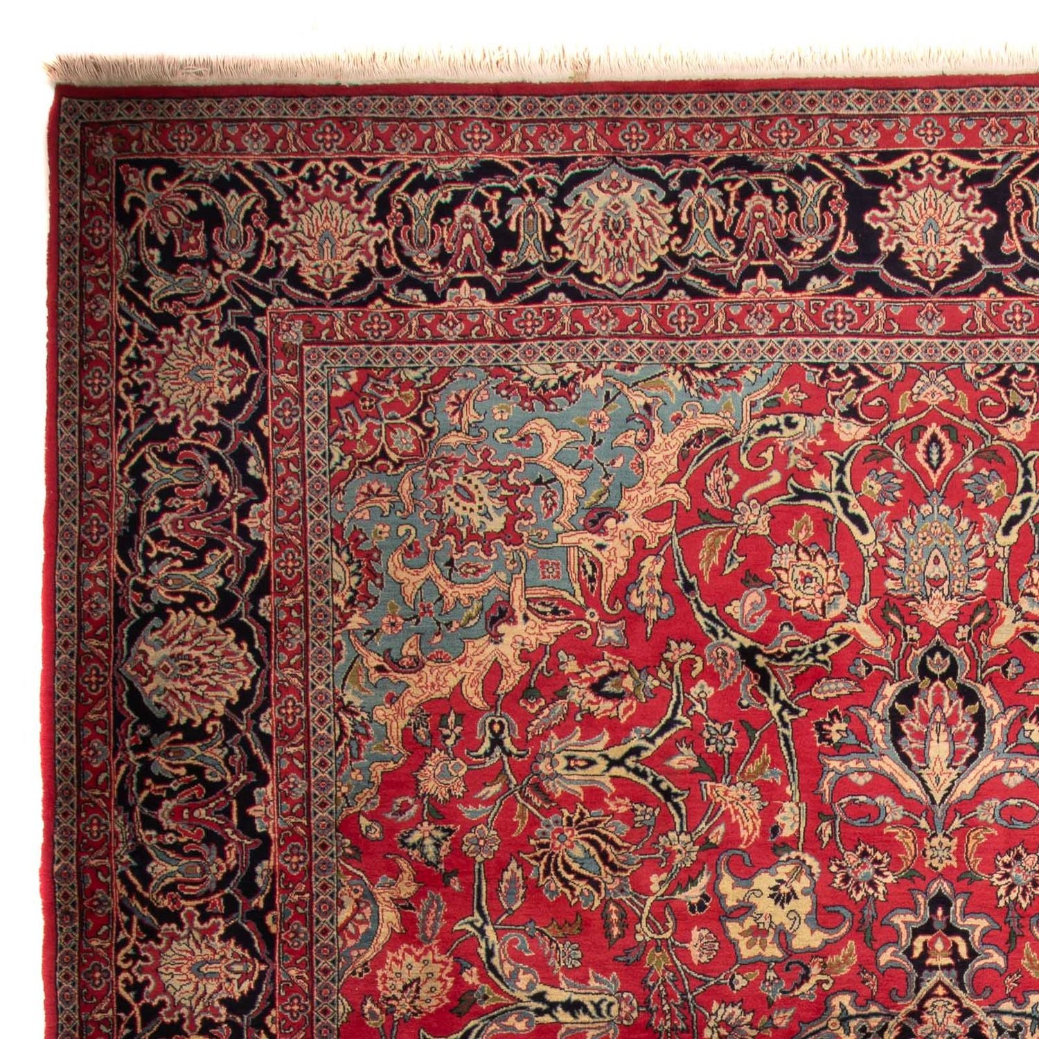 Alfombra persa - Clásica - 366 x 267 cm - rojo oscuro