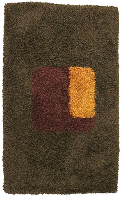 Alfombra de pelo largo - 153 x 96 cm - multicolor