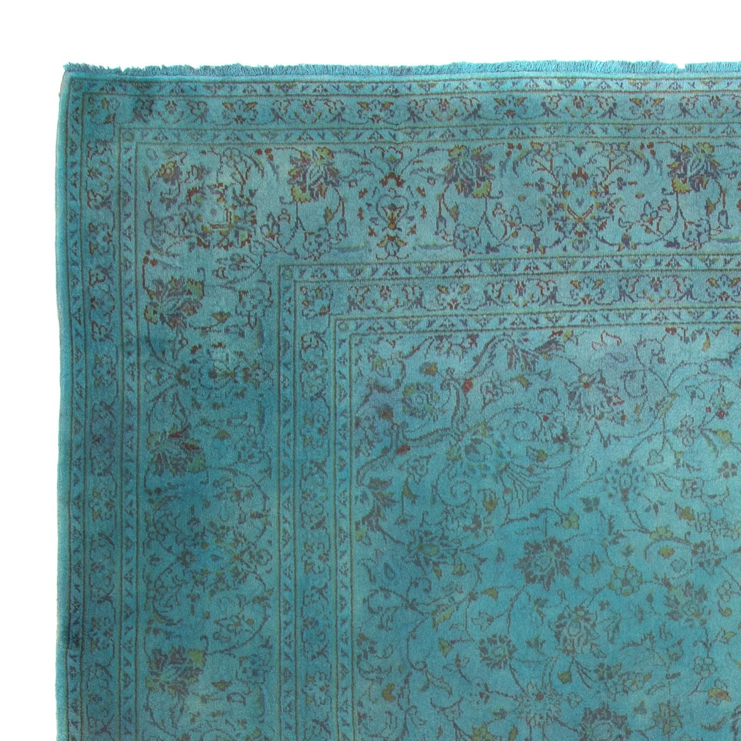 Alfombra persa - Keshan - 350 x 244 cm - azul