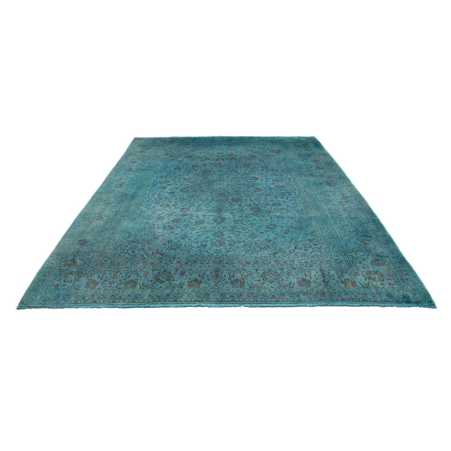 Alfombra persa - Keshan - 350 x 244 cm - azul
