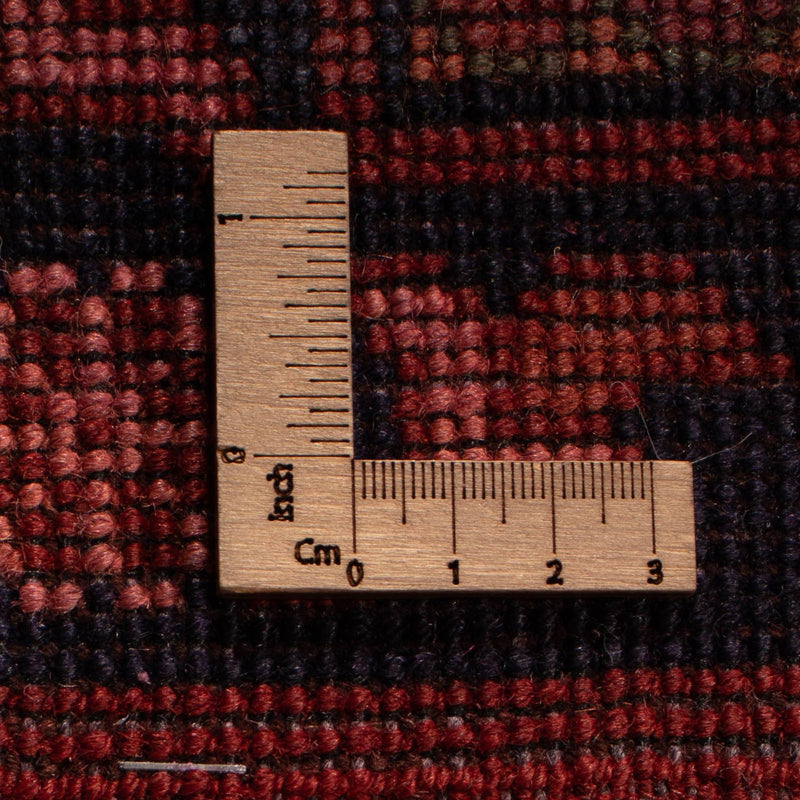 Alfombra afgana - Hatschlu - 313 x 210 cm - rojo oscuro
