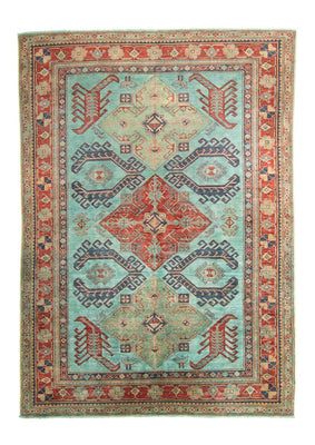 Alfombra Ziegler - Kazak - 267 x 186 cm - azul claro