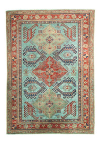 Alfombra Ziegler - Kazak - 267 x 186 cm - azul claro