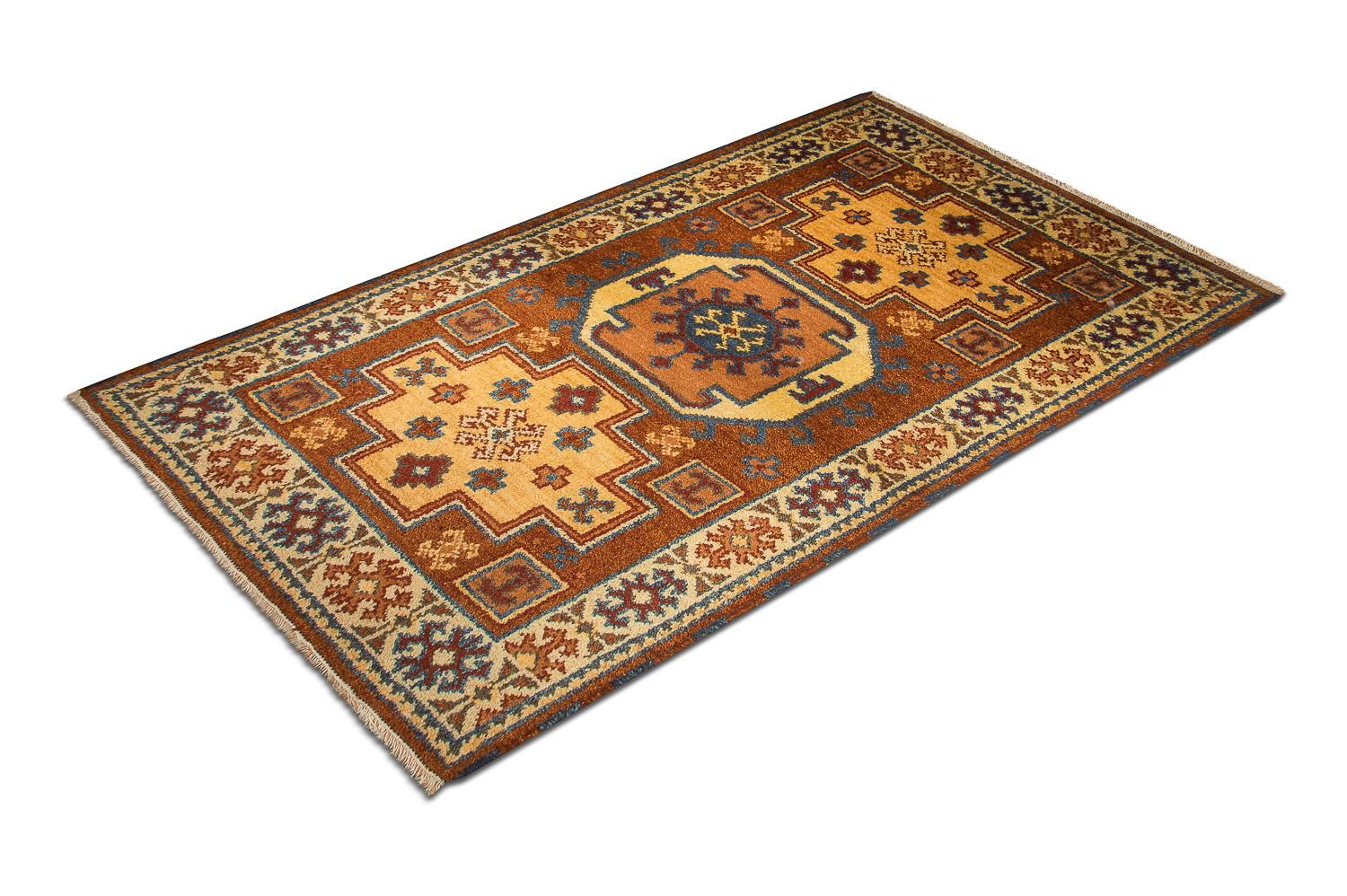 Alfombra oriental - 156 x 96 cm - óxido