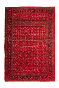 Alfombra persa - Nómada - 342 x 212 cm - rojo oscuro