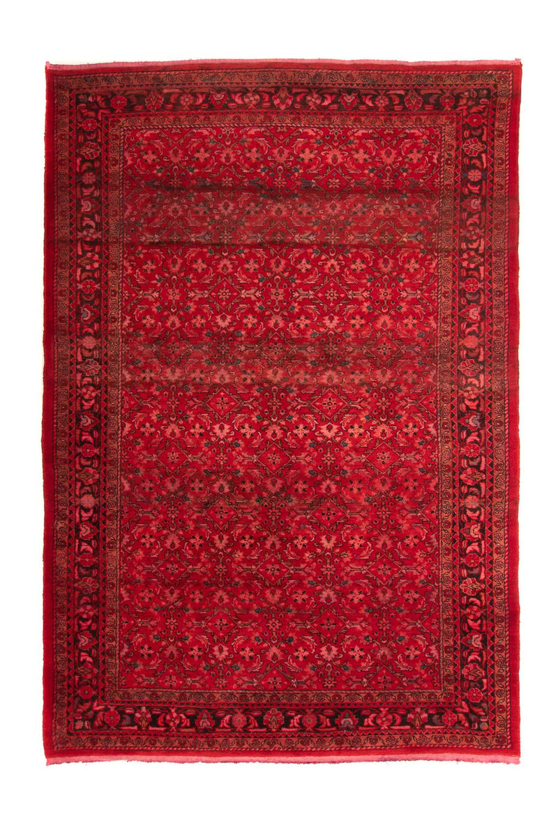 Alfombra persa - Nómada - 342 x 212 cm - rojo oscuro