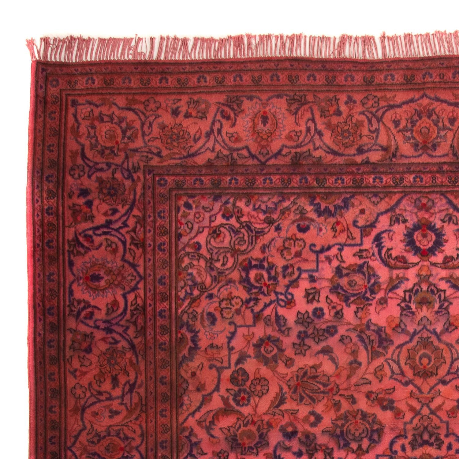 Alfombra persa - Keshan - 348 x 240 cm - rojo claro