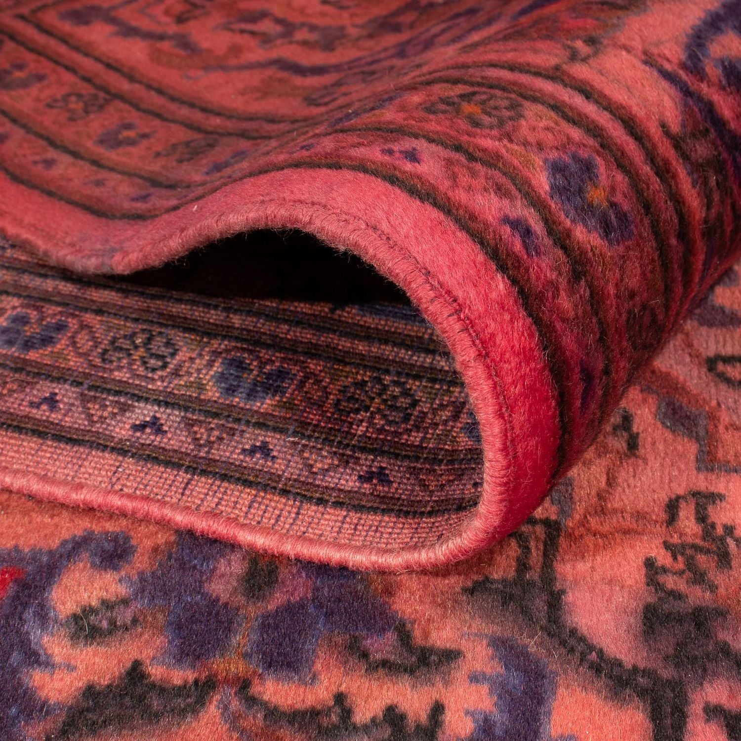 Alfombra persa - Keshan - 348 x 240 cm - rojo claro