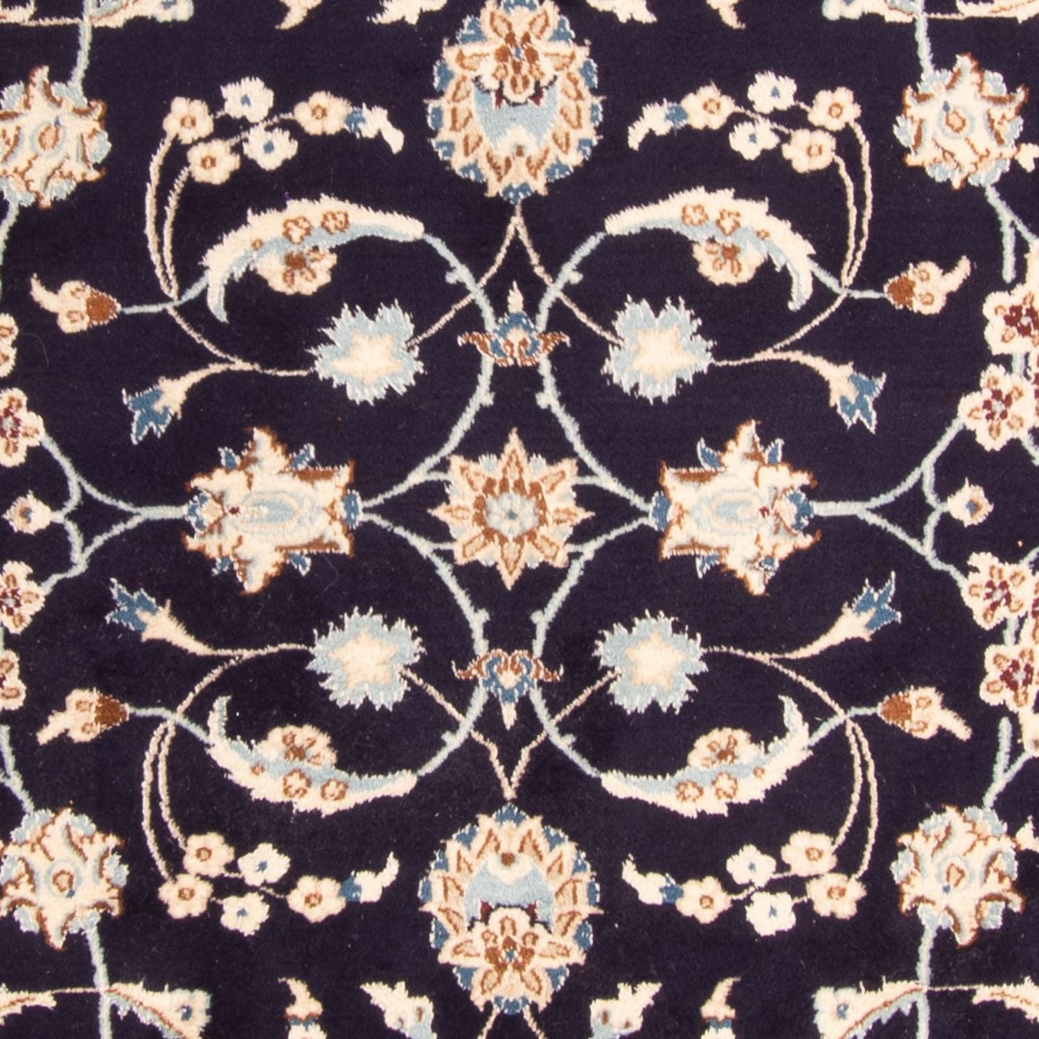 Alfombra Persa - Nain - Real - 383 x 286 cm - azul oscuro