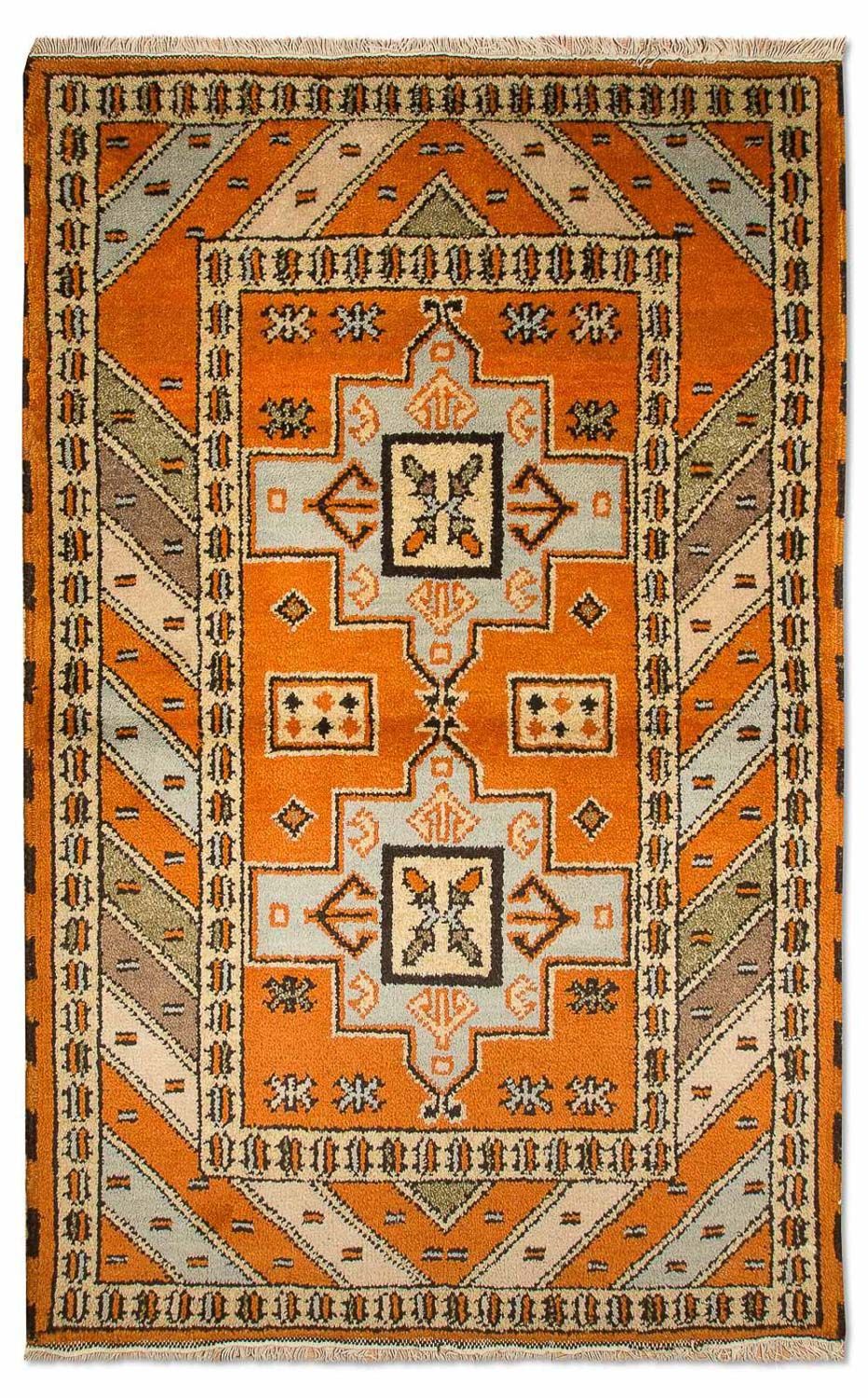Alfombra oriental - 149 x 93 cm - naranja