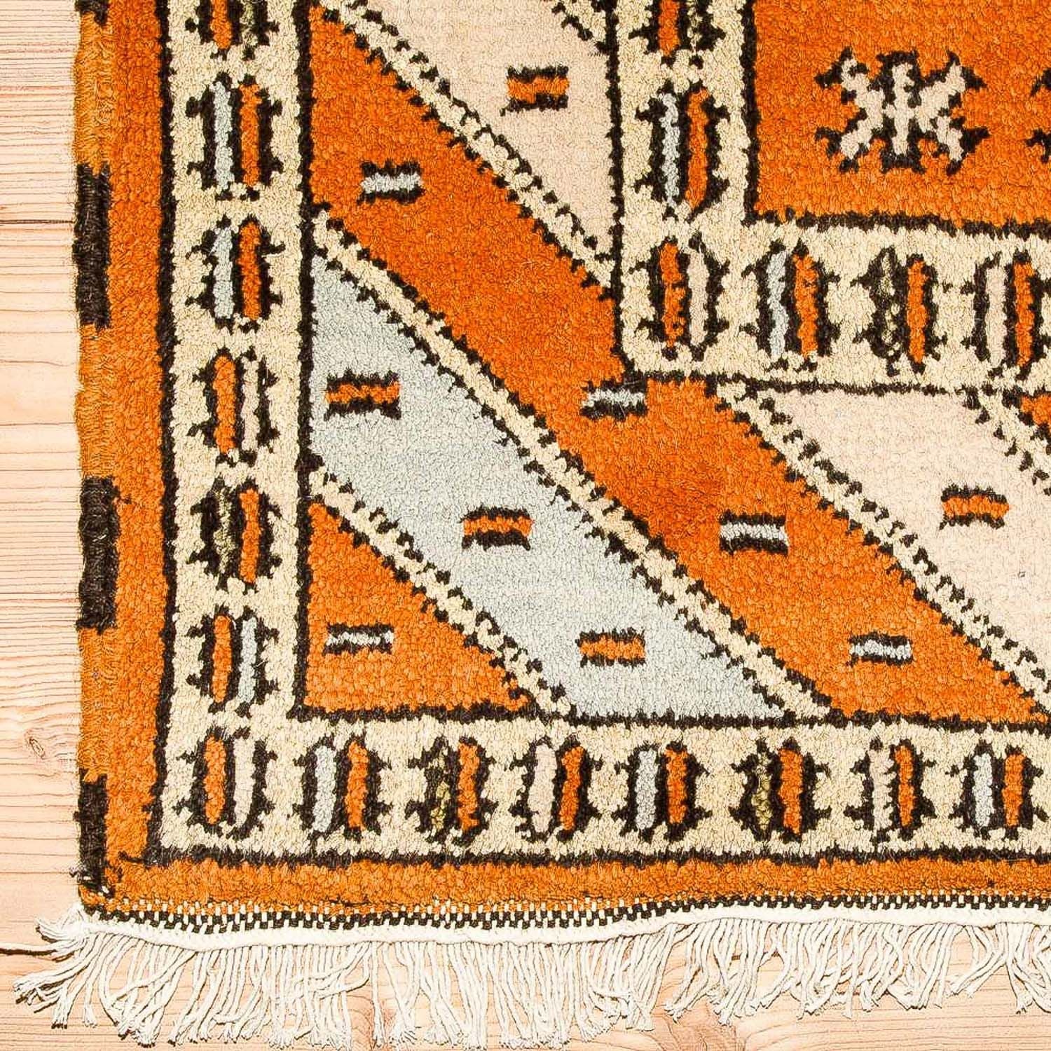 Alfombra oriental - 149 x 93 cm - naranja