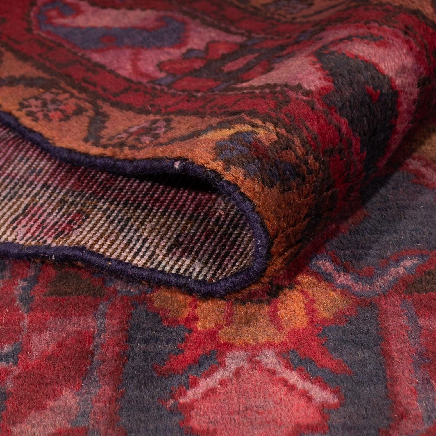 Alfombra persa - Nómada - 330 x 180 cm - rojo oscuro