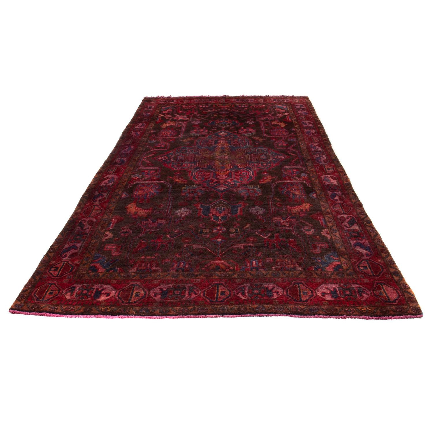Alfombra persa - Nómada - 330 x 180 cm - rojo oscuro