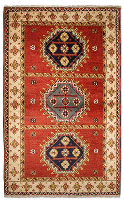Alfombra oriental - 153 x 93 cm - rojo