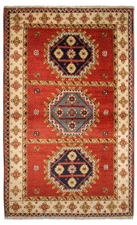 Alfombra oriental - 153 x 93 cm - rojo