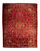 Alfombra persa - Nómada - 460 x 326 cm - rojo oscuro