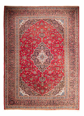 Alfombra persa - Keshan - 401 x 291 cm - rojo