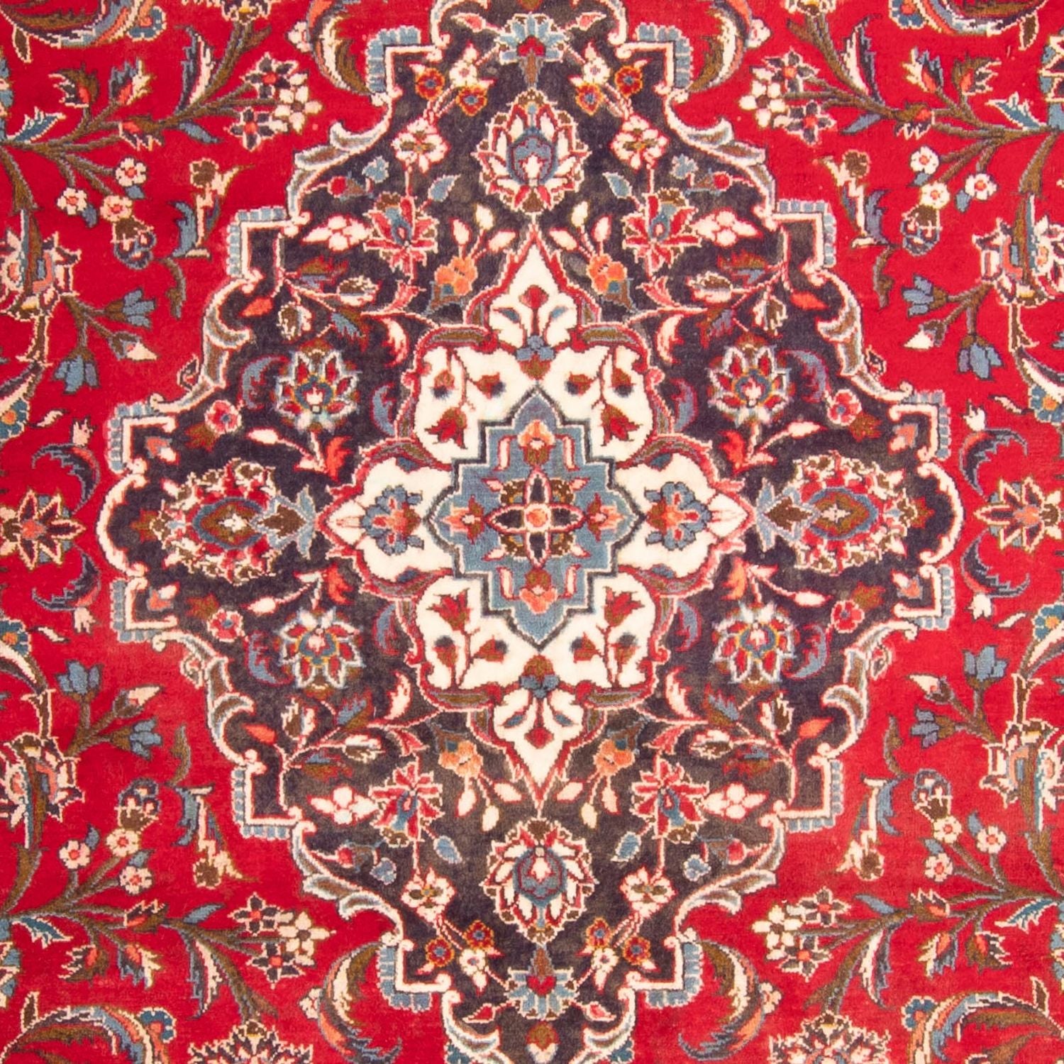 Alfombra persa - Keshan - 401 x 291 cm - rojo