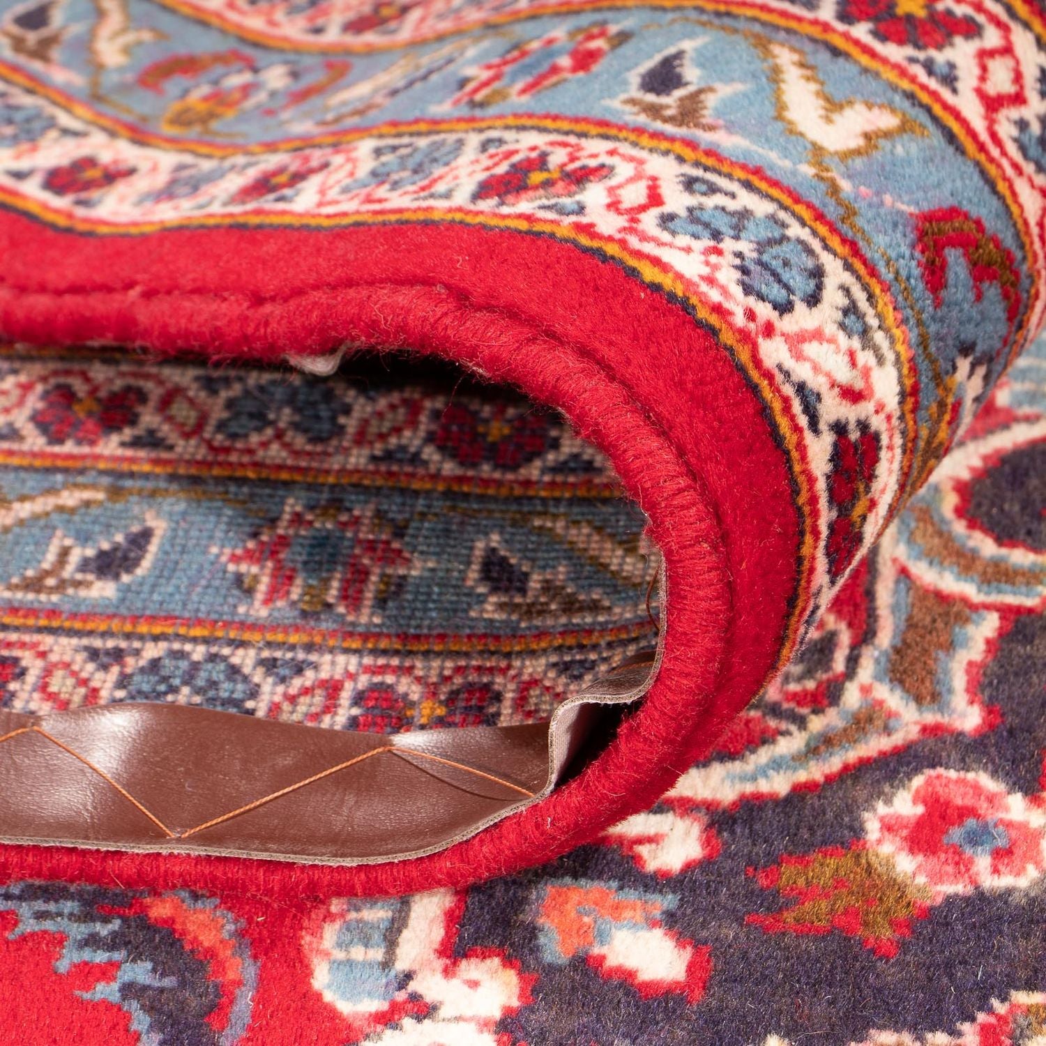 Alfombra persa - Keshan - 401 x 291 cm - rojo