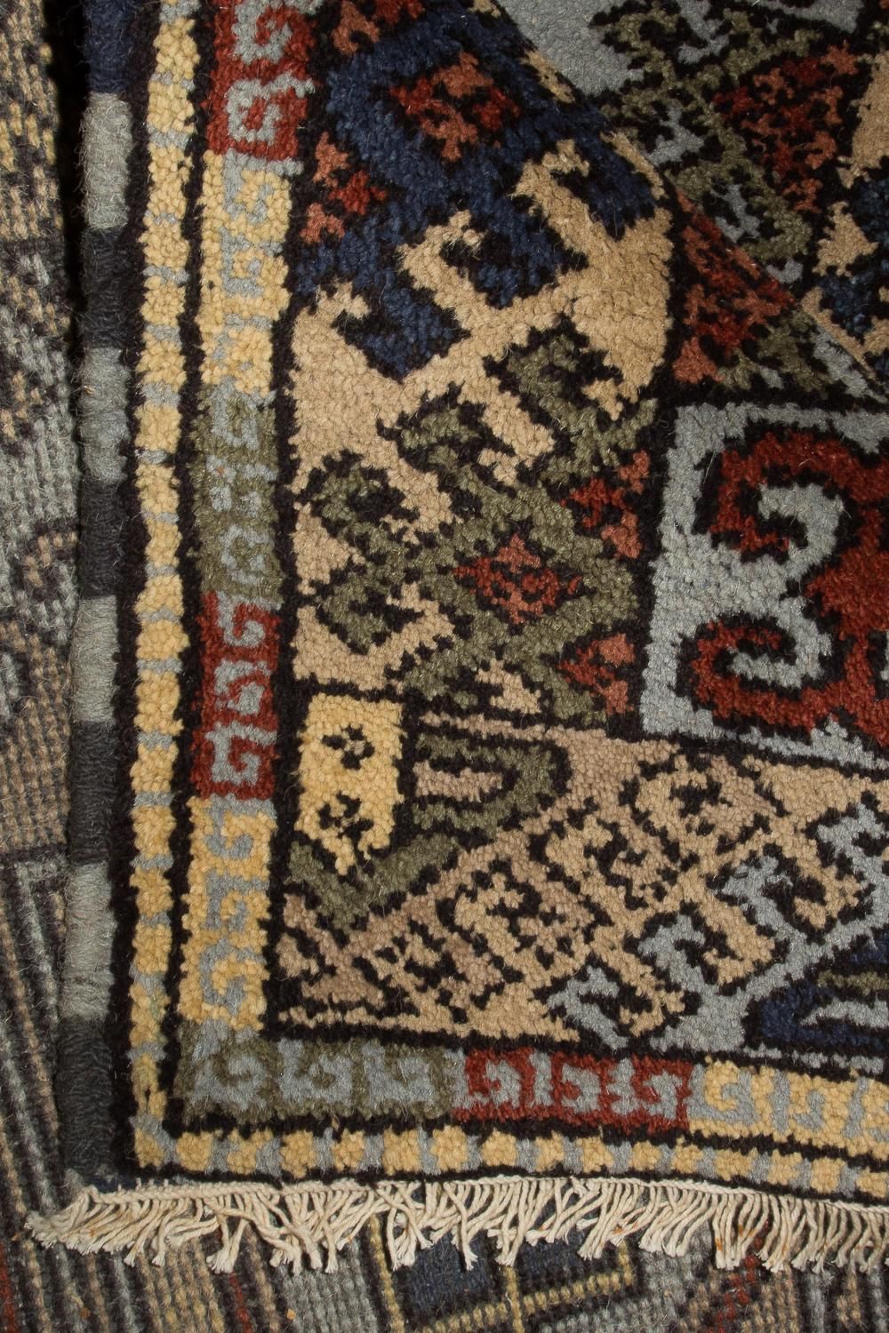 Alfombra oriental - 151 x 92 cm - azul claro