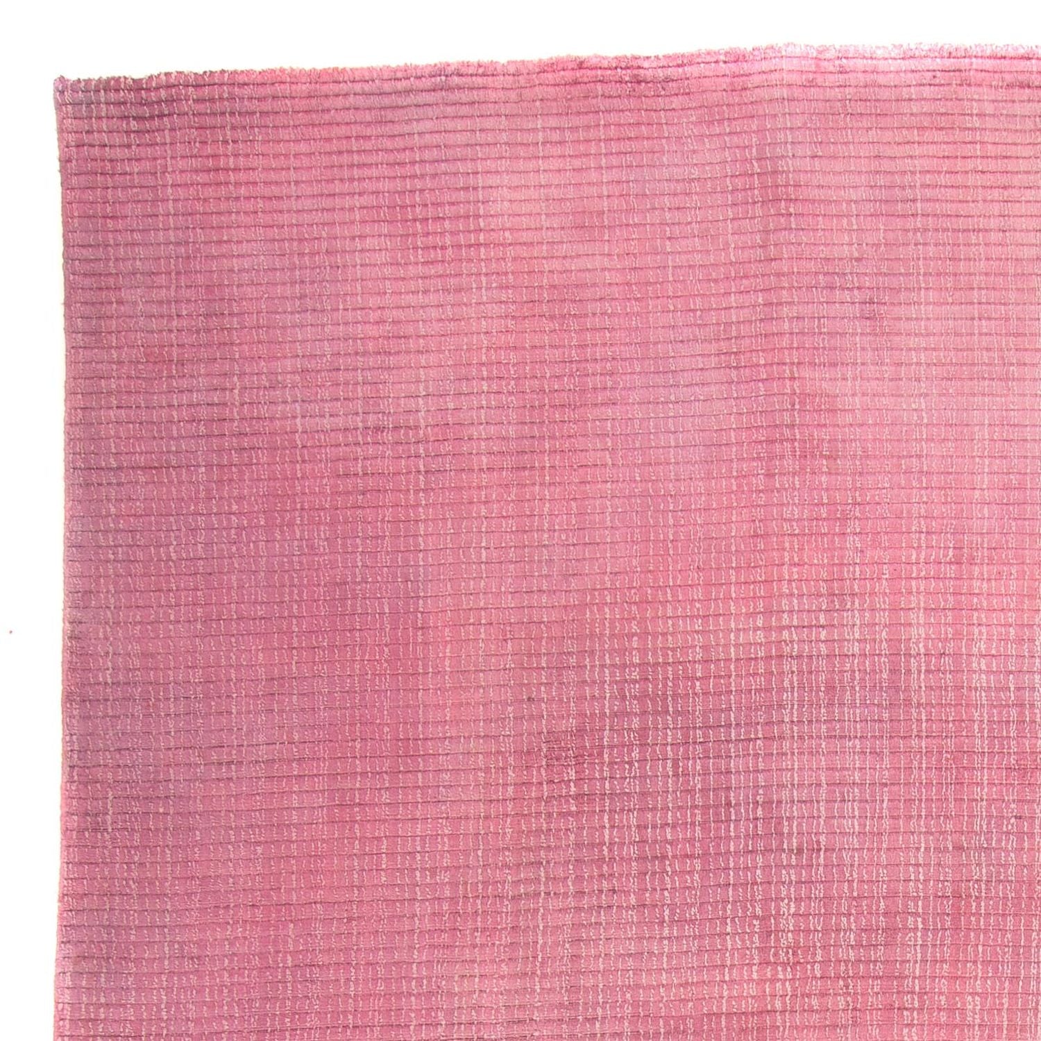 Alfombra de viscosa - 313 x 226 cm - rosa