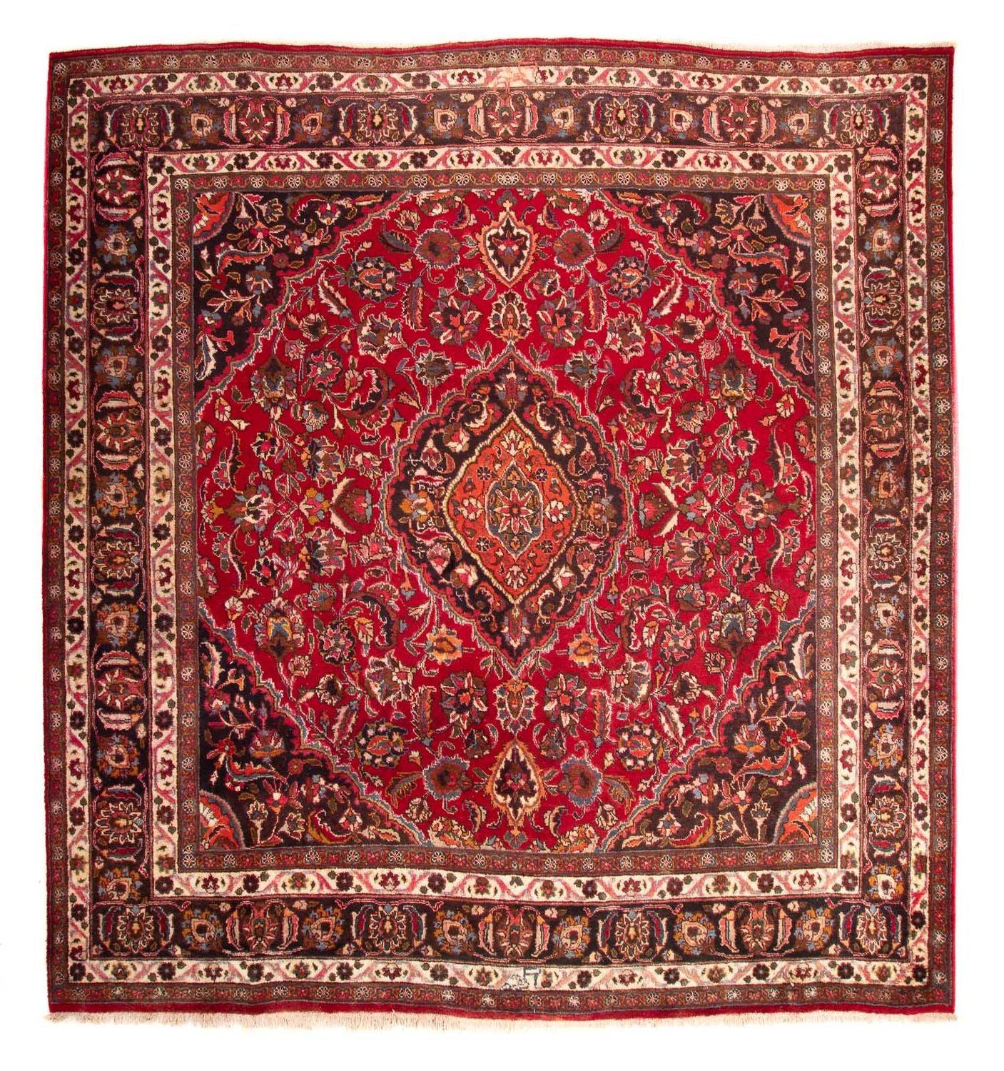 Alfombra persa - Clásica cuadrado  - 320 x 300 cm - rojo oscuro