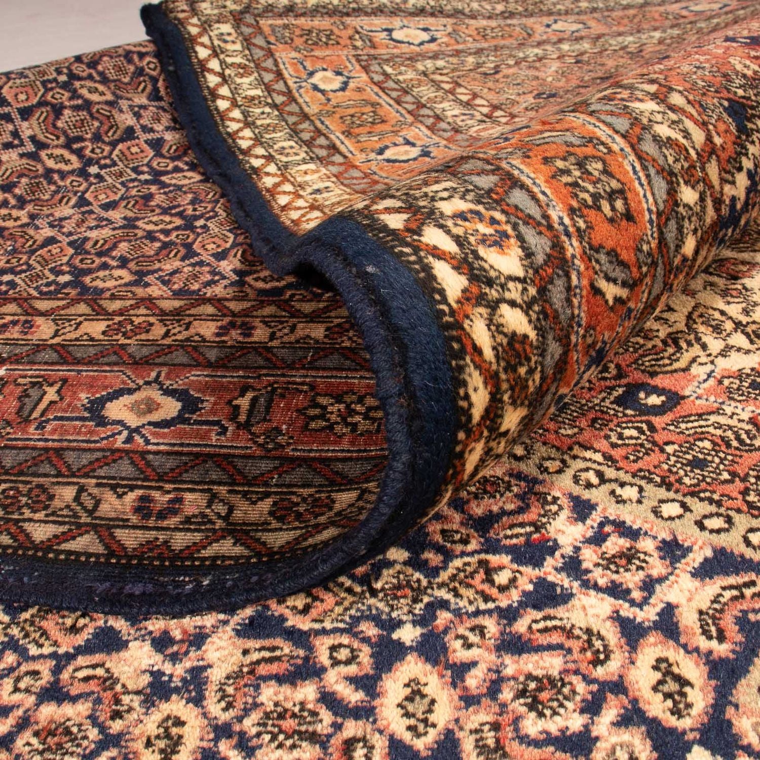 Alfombra persa - Nómada - 330 x 220 cm - azul oscuro