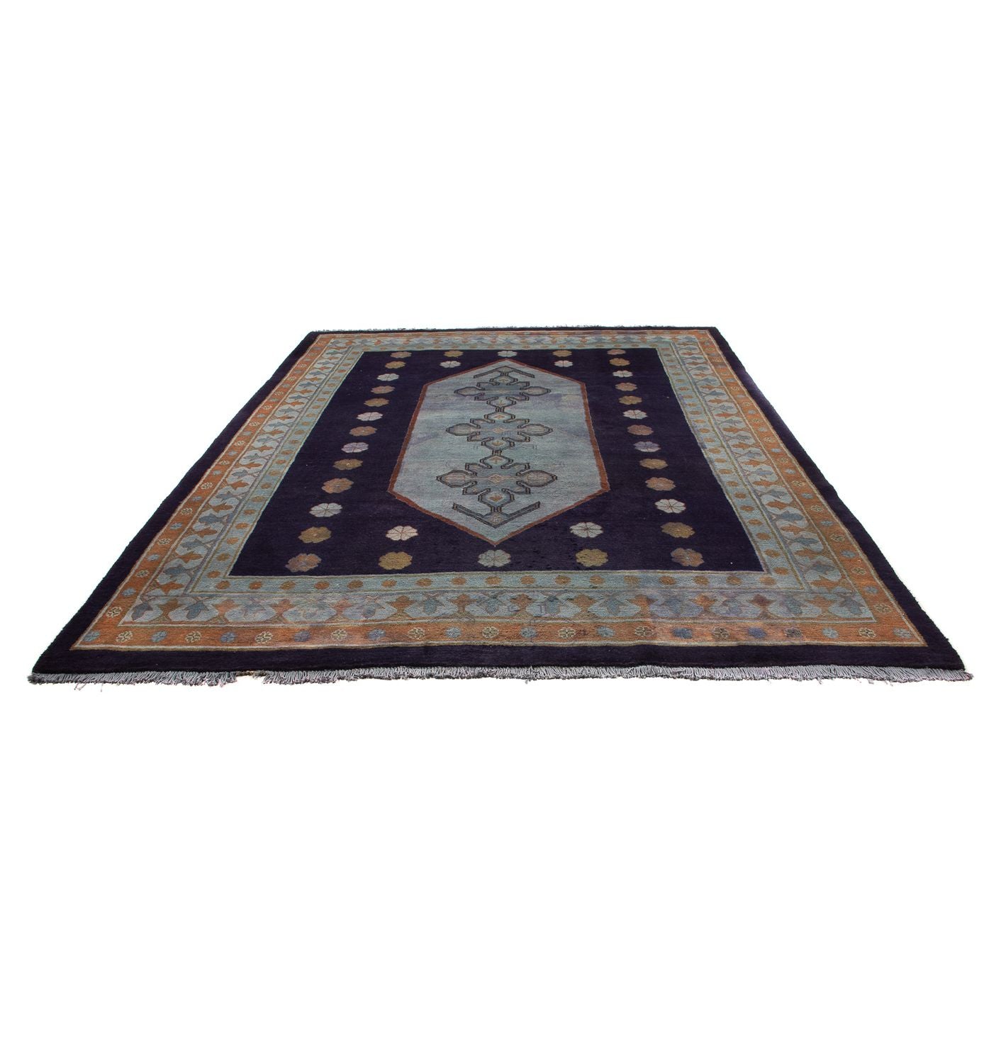 Alfombra persa - Nómada - 325 x 245 cm - azul oscuro