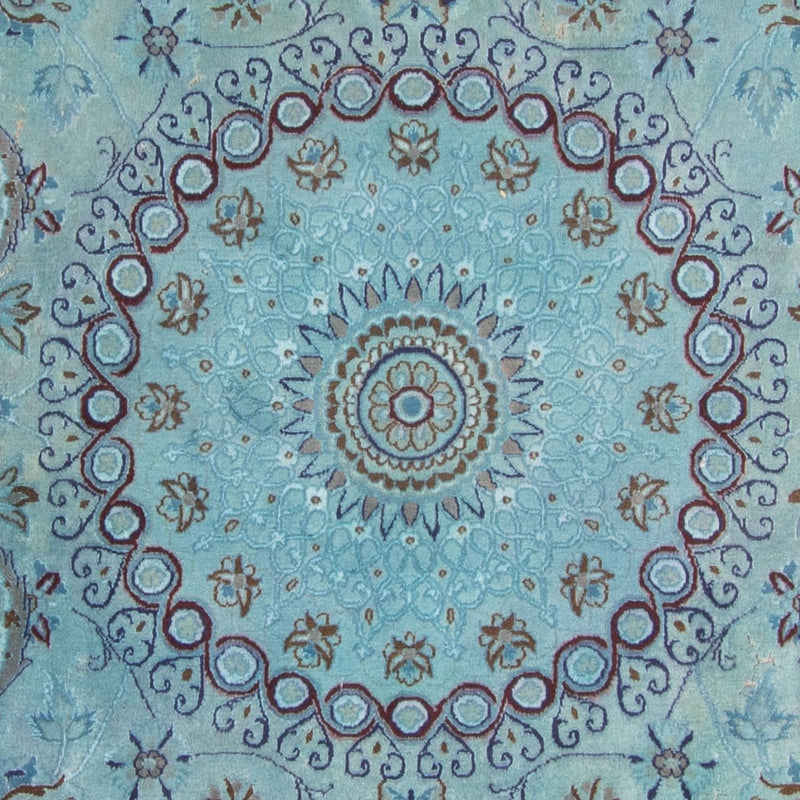 Alfombra Persa - Nain - Real - 350 x 250 cm - azul claro