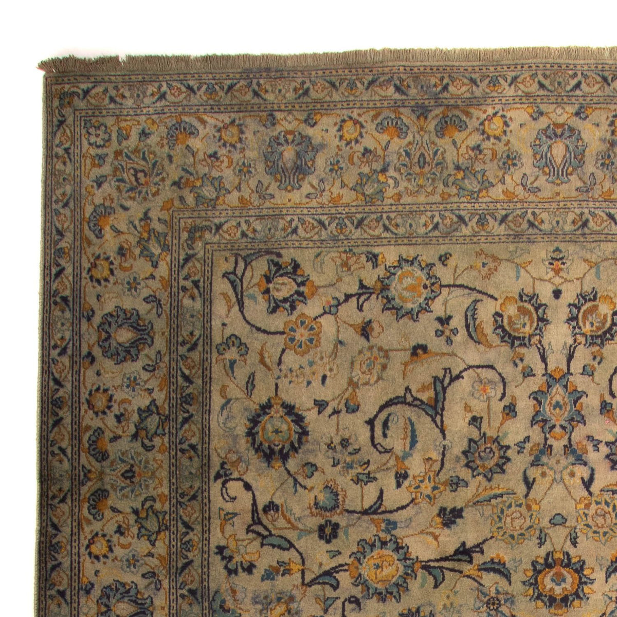 Alfombra persa - Keshan - 330 x 240 cm - marrón claro