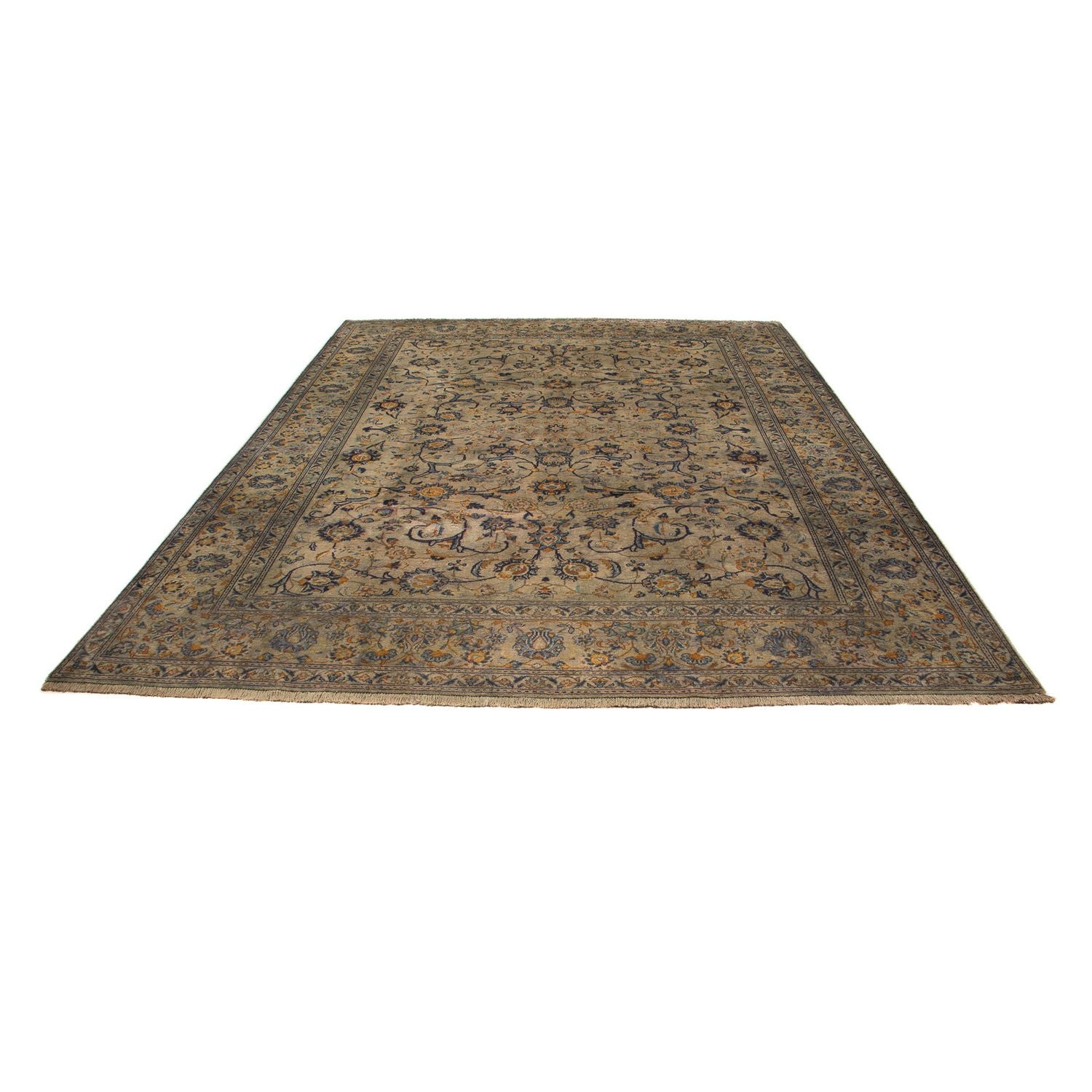 Alfombra persa - Keshan - 330 x 240 cm - marrón claro