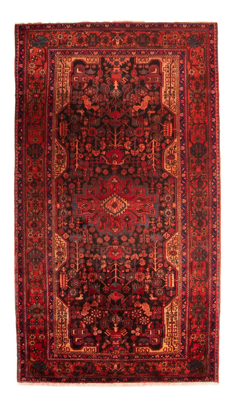 Alfombra persa - Nómada - 348 x 185 cm - rojo oscuro