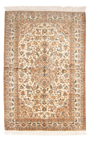 Alfombra de seda - Seda de Cachemira - 150 x 96 cm - crema