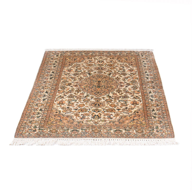 Alfombra de seda - Seda de Cachemira - 150 x 96 cm - crema